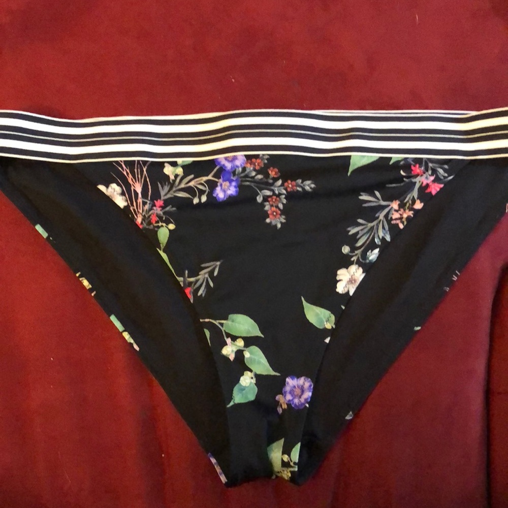 Athleta Floral Bikini Pole Bottoms